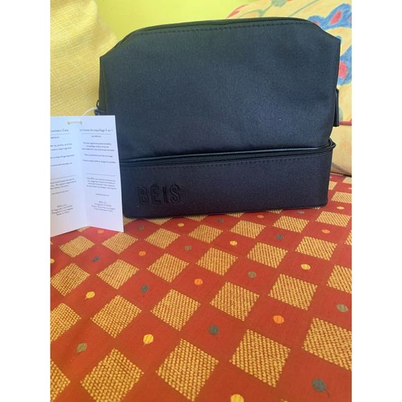 NWT BEIS The Cosmetic Organizer - Recycled Collection in BLACK - Picture 7 of 8